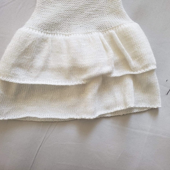 Express cut out shoulder long cascading ruffle sle - Picture 3 of 6